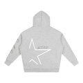 Oversize Fleeced Hoodie "Star x Real Roses"