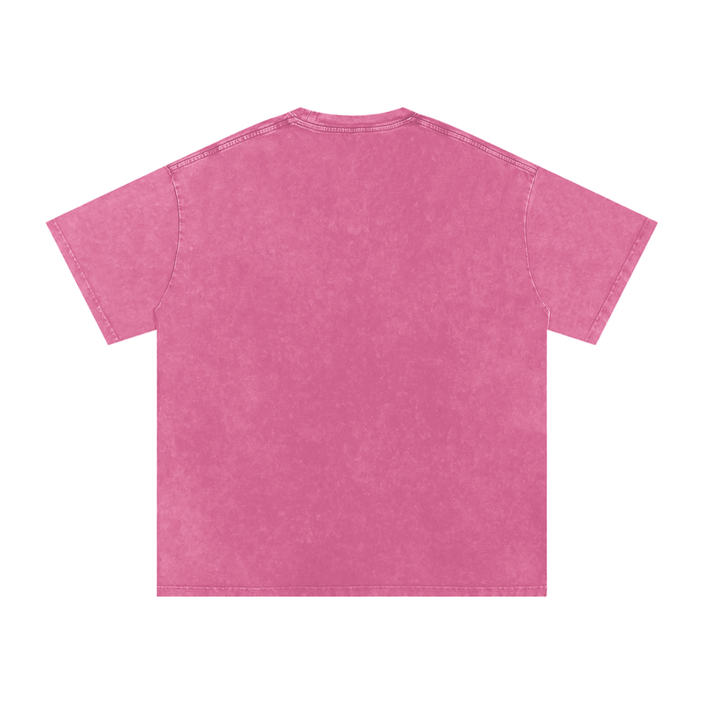 Snow Washed Oversized Cotton T-Shirt " Dennis Rodman x Real Roses x Art of God"