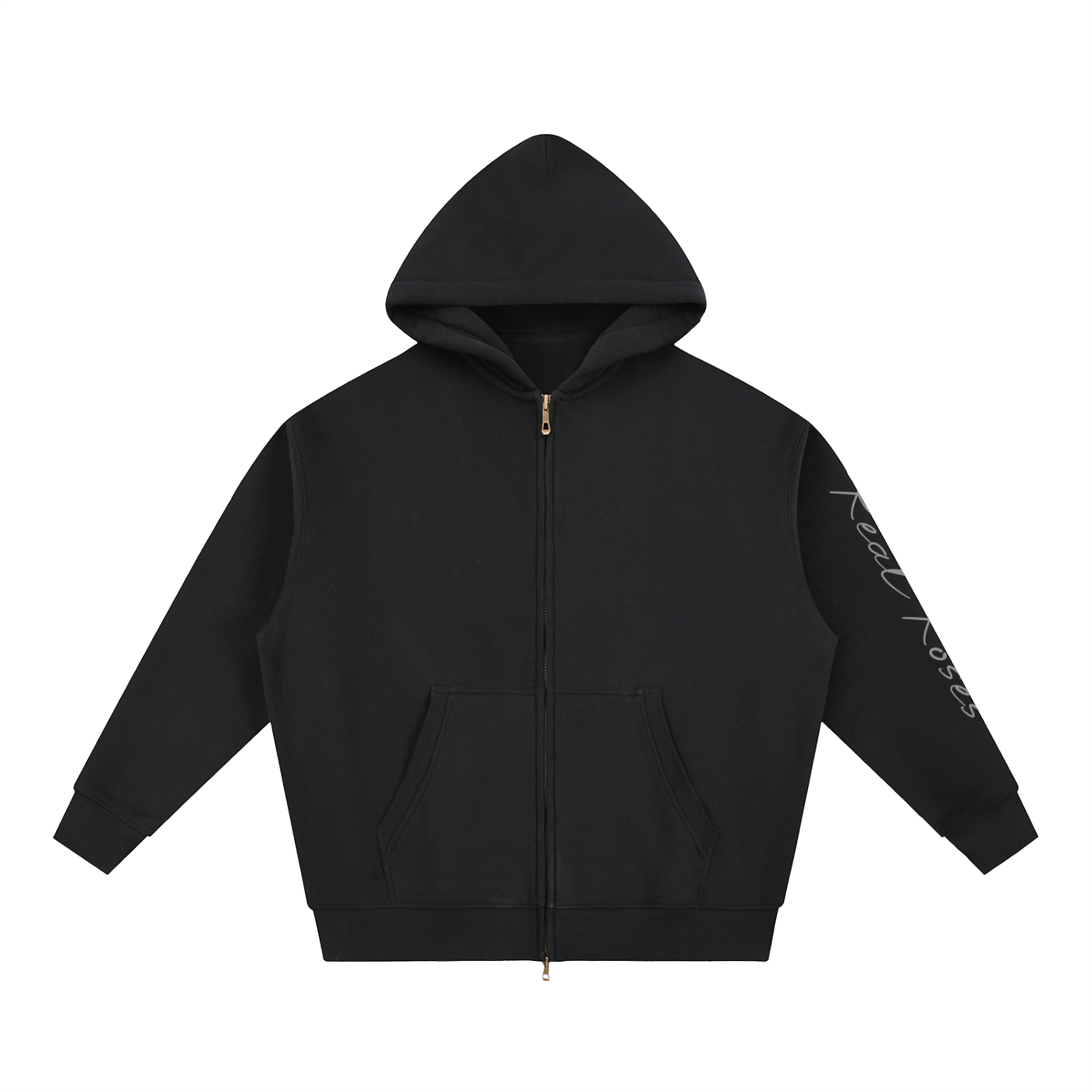 Essential Oversized Fleece Boxy Hoodie "ROSES"