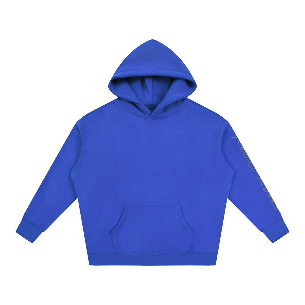Oversize Fleeced Hoodie "Star x Real Roses"