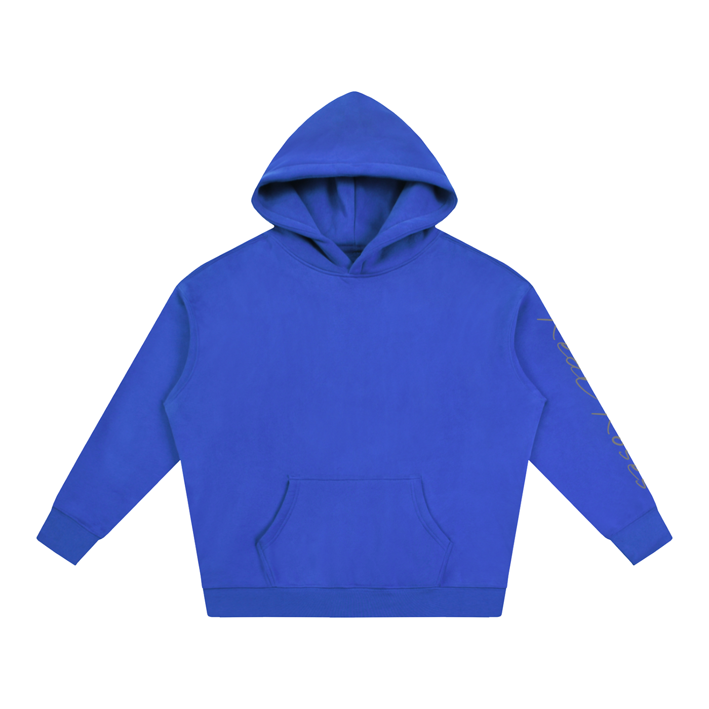 Oversize Fleeced Hoodie "Star x Real Roses"