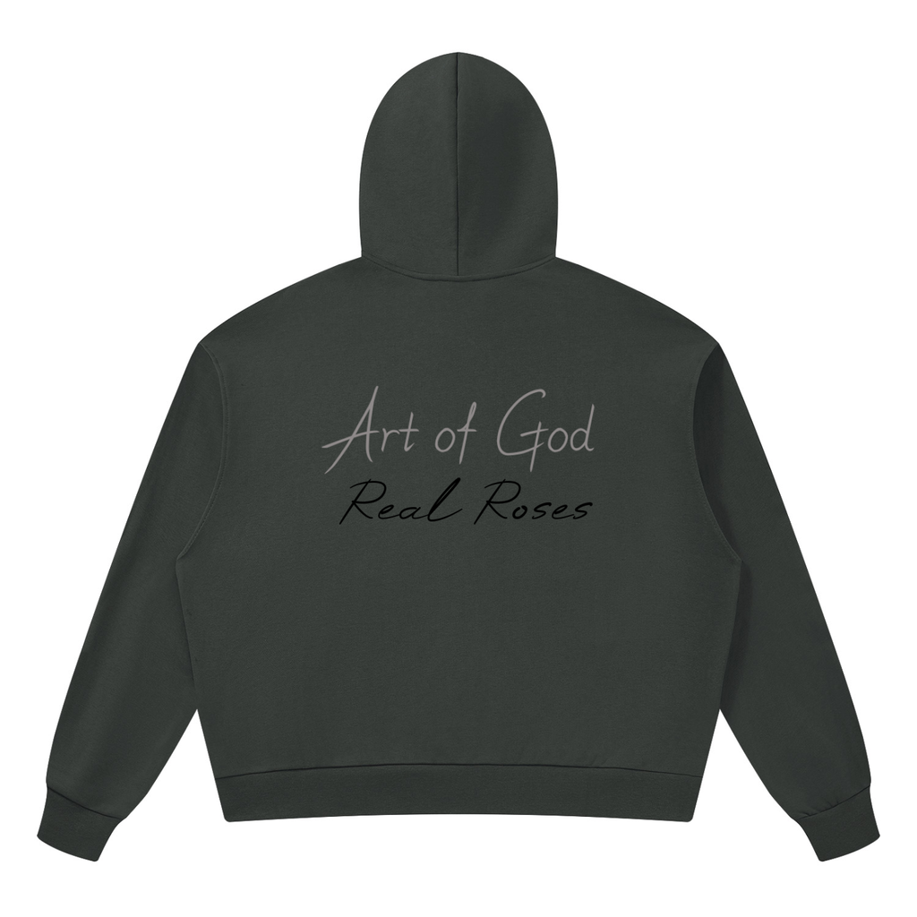 Unisex Drop Shoulder Hoodie "Art of God x Real Roses"