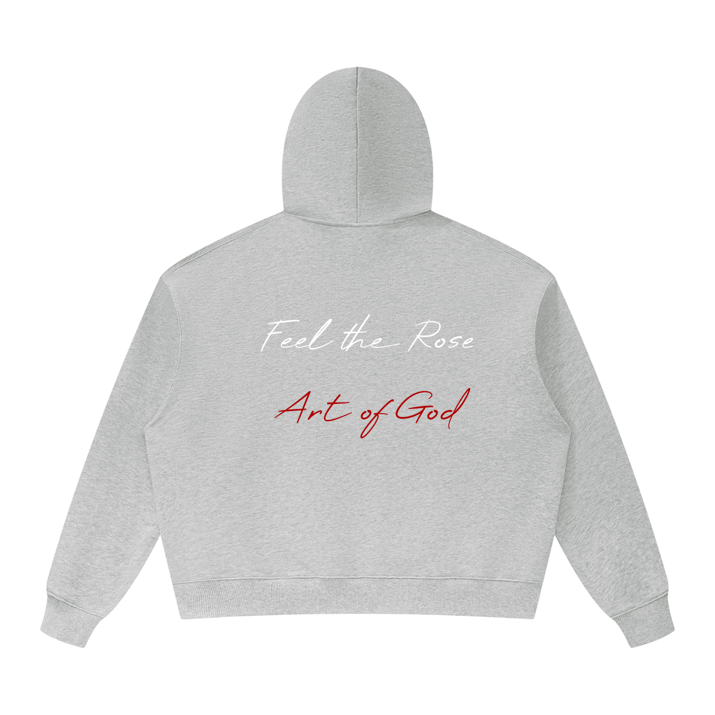 Unisex Oversized Heavyweight Hoodie "Real Roses, Feel The Rose X Art of God"