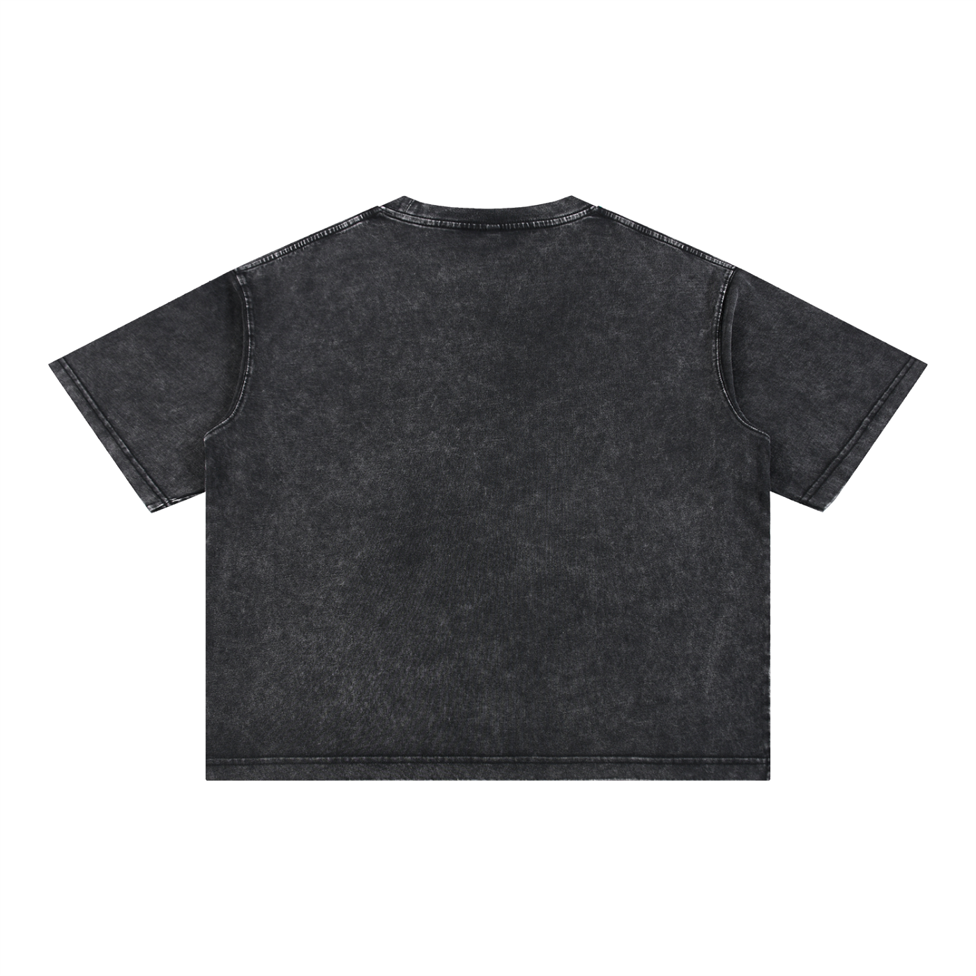 Mineral Wash Boxy Cotton T-Shirt "Connection x Real Roses"