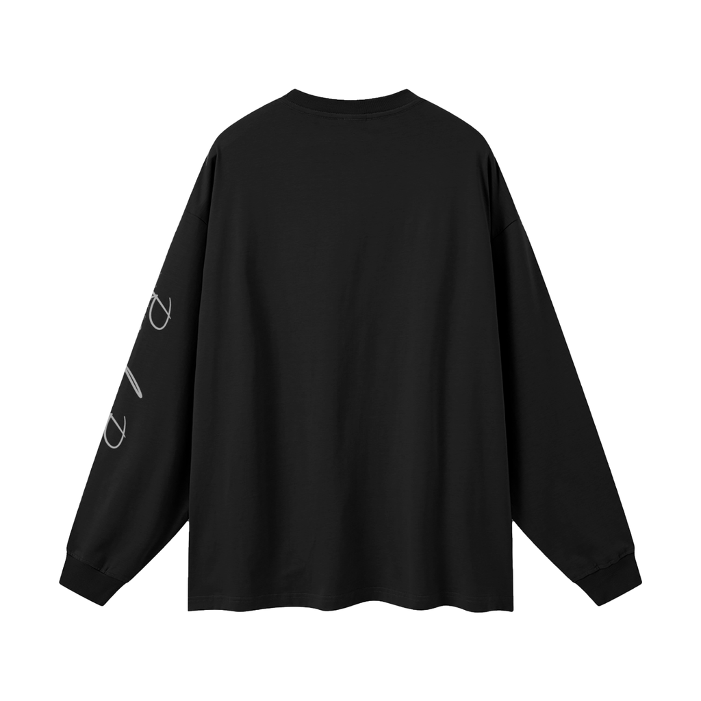 Oversized Unisex Long Sleeve T-Shirt "Real Roses x STARS"
